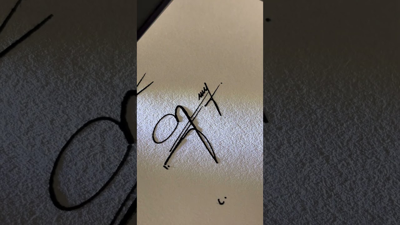 How to sign the letter N? #signature #viral #handwriting