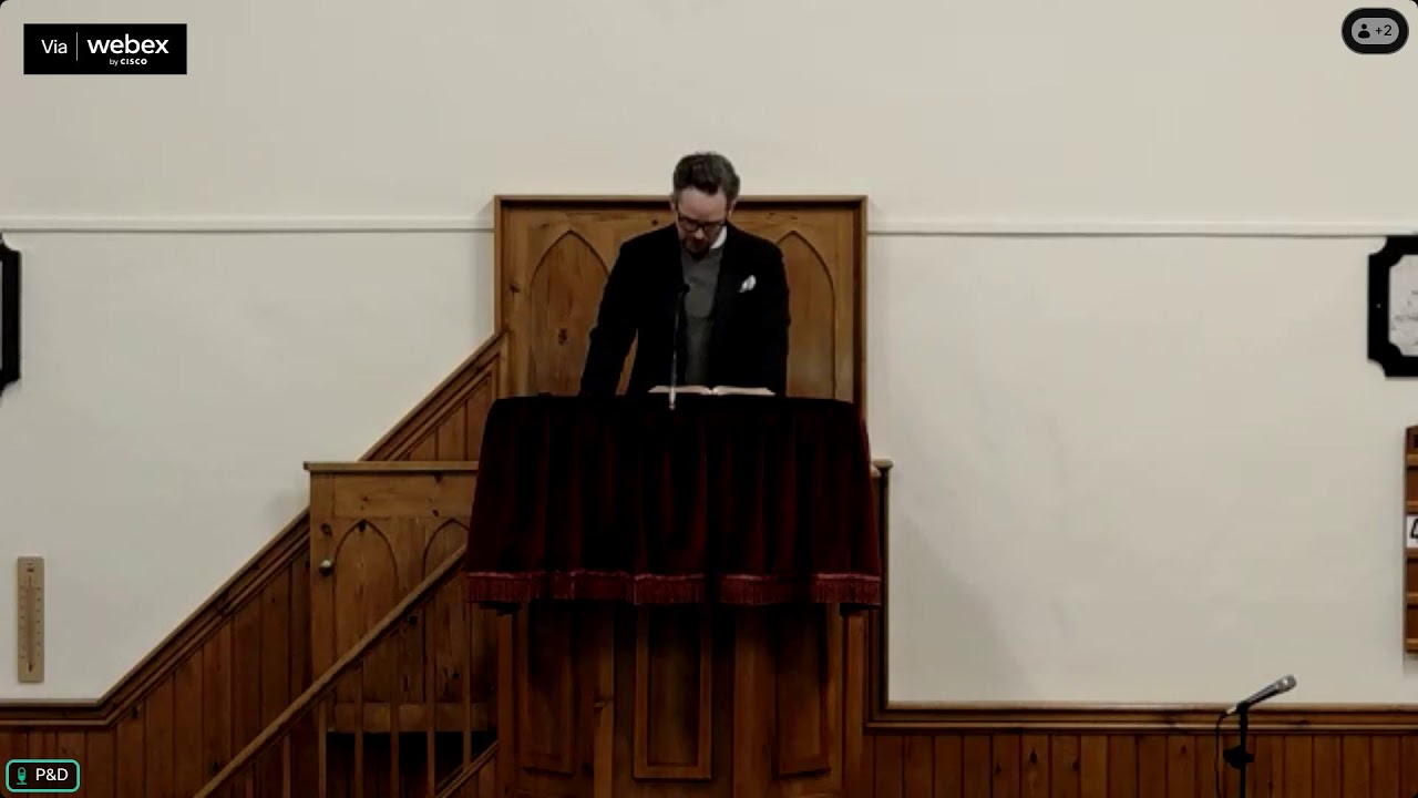 08 02 2026 :pm. LORD'S Day Services. Mr Luke Northern
