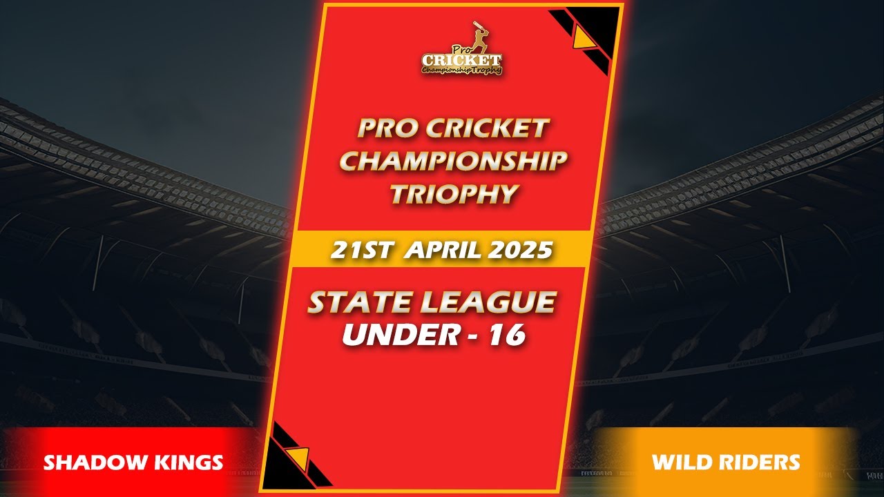 🔴LIVE | SHADOW KINGS VS WILD RIDERS | PCCT - PRO CRICKET CHAMPIONSHIP TROPHY 2025