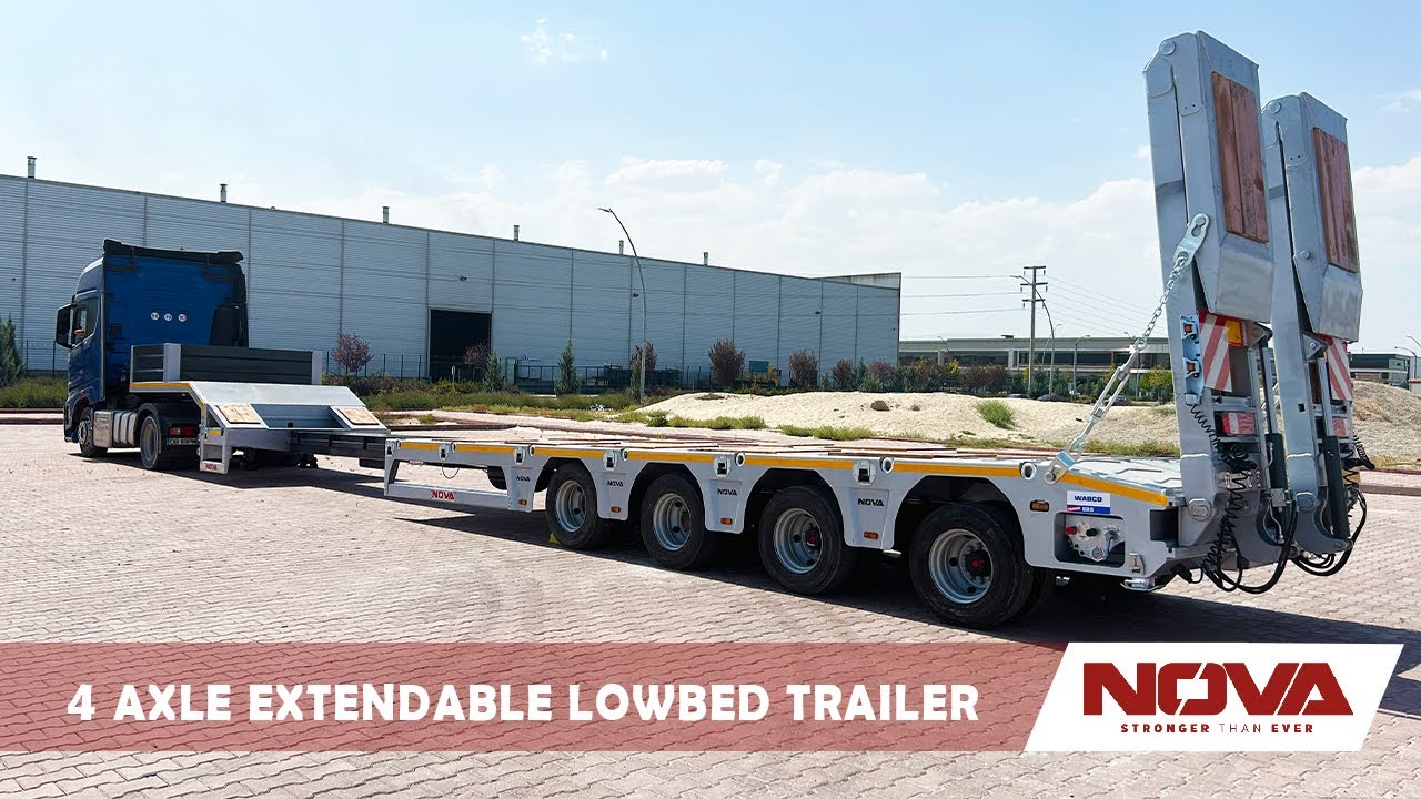 EXTENDABLE LOWBED TRAILER WITH SAF AXLE - 2024