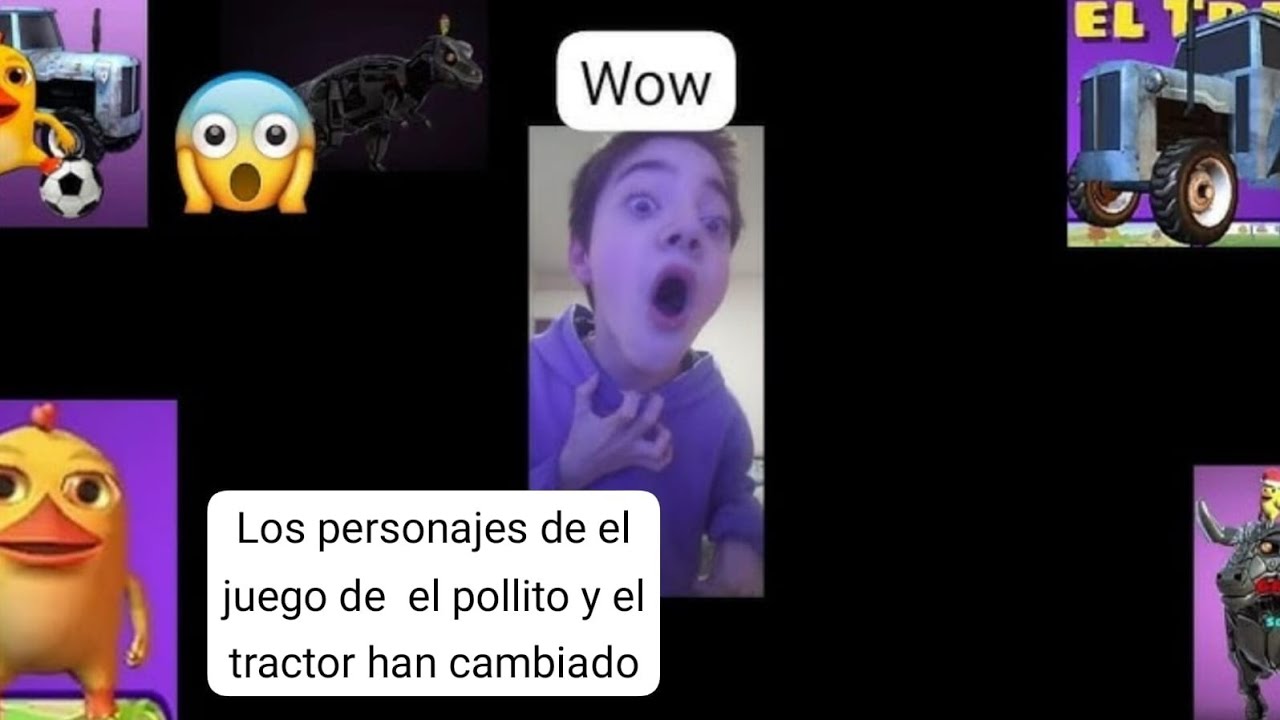 jugando el pollito y el tractor pero los personajes del juego cambiaron😱😱😱