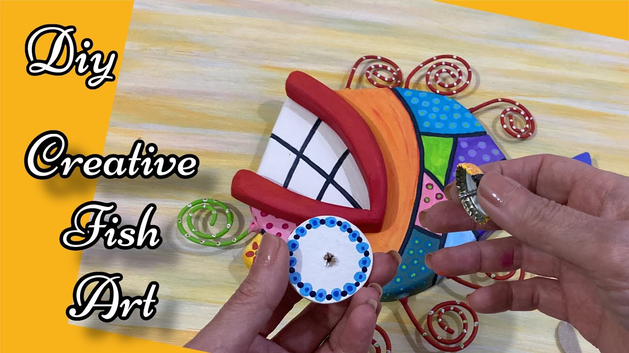 Funny Fish  Wall Sculpture Making - Fish Art Idea