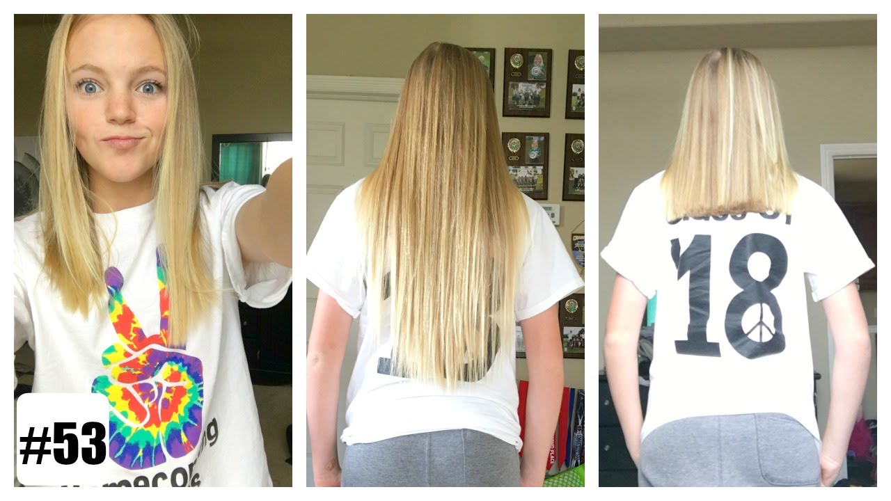 I CUT OFF 12 INCHES OF HAIR!!