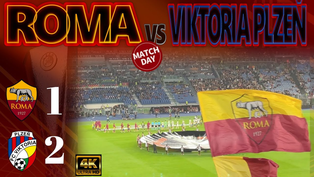 [4K] ROMA 1-2 VIKTORIA PLZEŇ｜EUROPA LEAGUE, LEAGUE PHASE 2025-26 MD-3｜23/10/2025 STADIO OLIMPICO