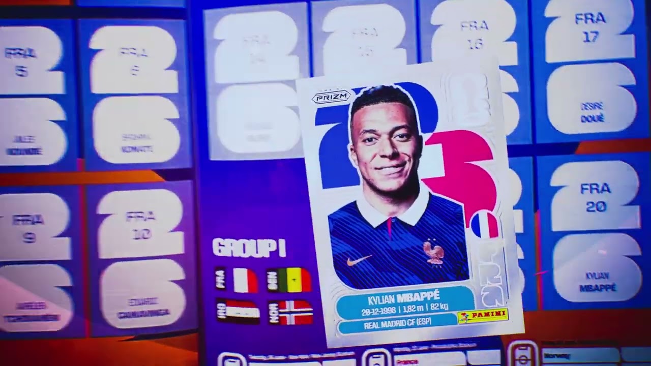Panini Prizm FIFA World Cup 2026TM Sticker Collection Reveal Video