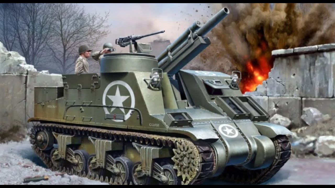 105-мм американская САУ М7 Прист