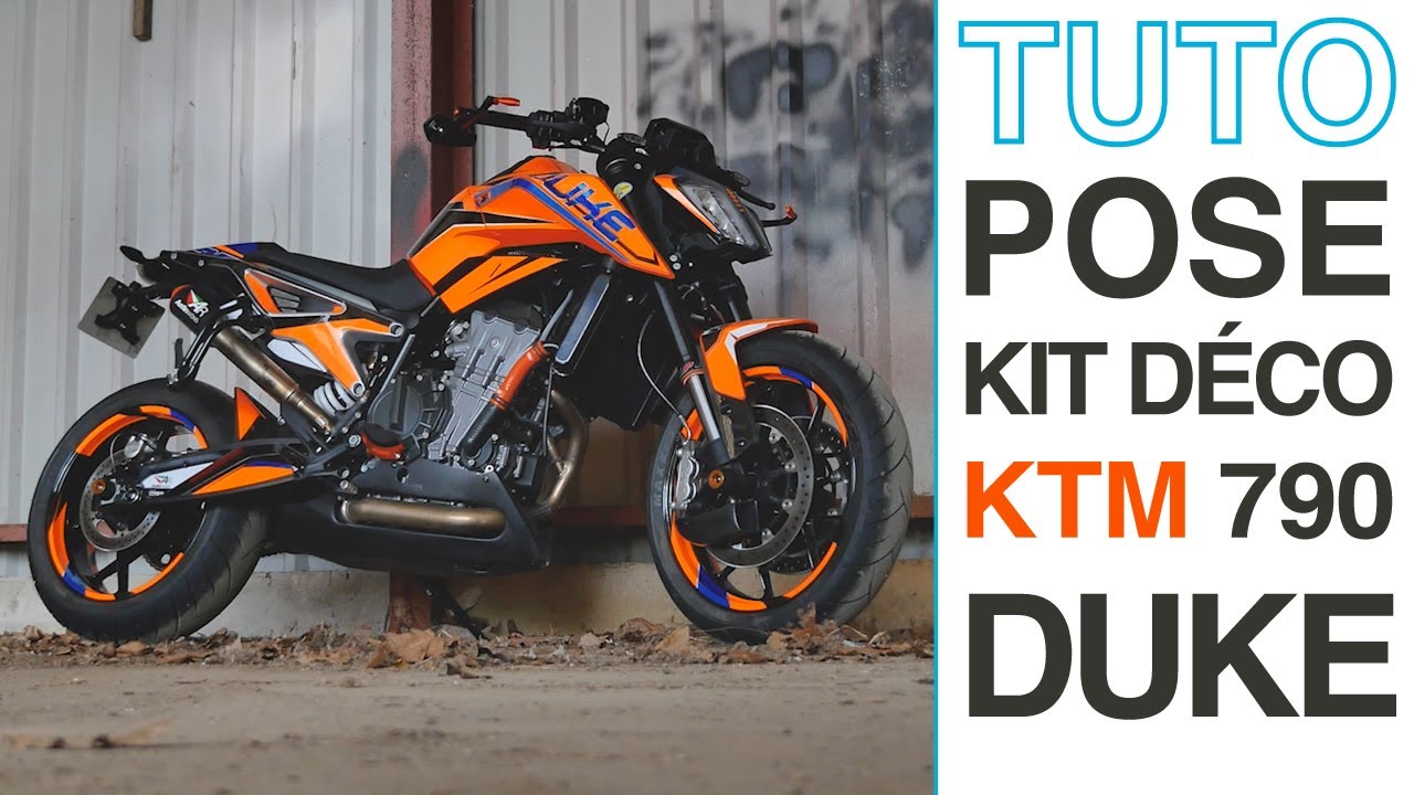 TUTO - POSE DE KIT DÉCO by Féroce Graphics (KTM 790 DUKE)