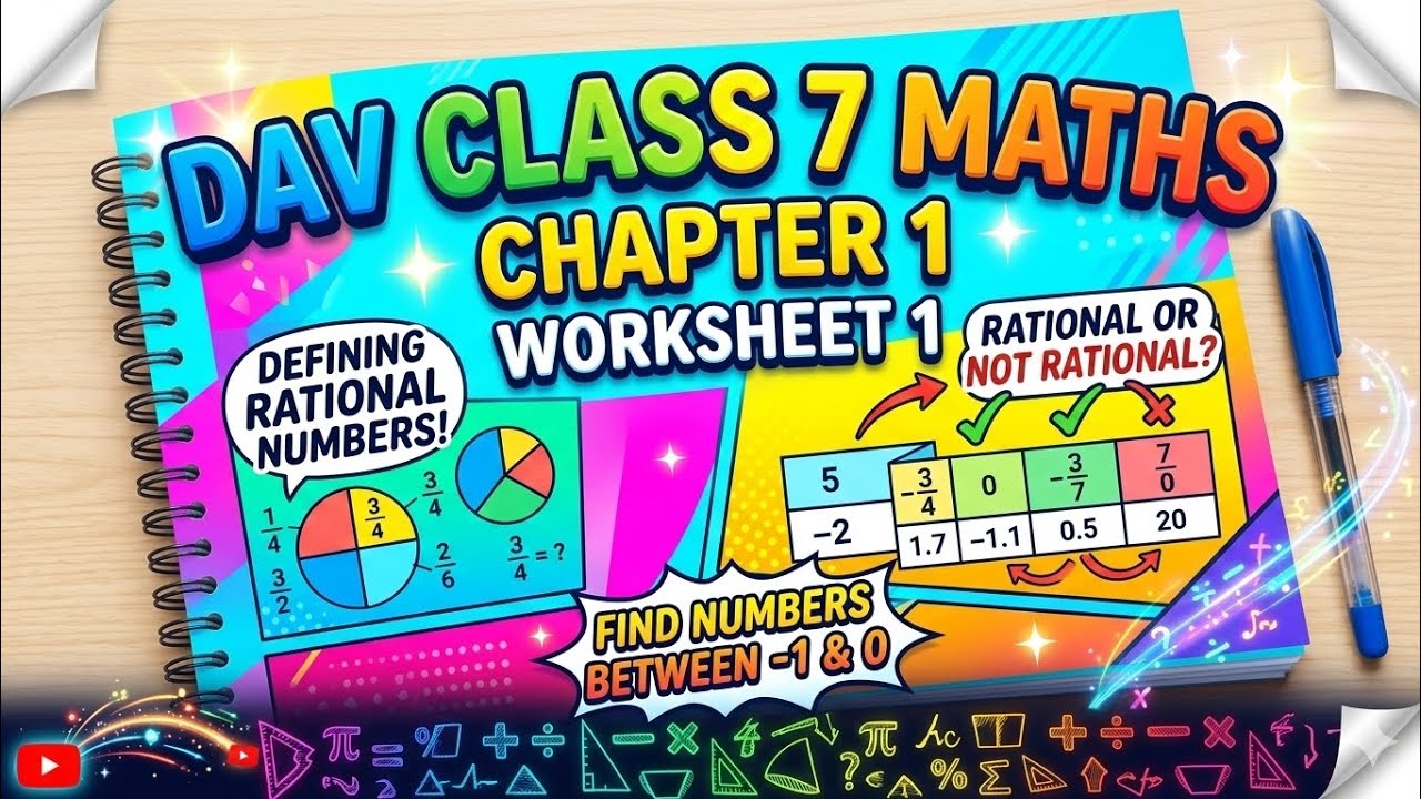 DAV CLASS 7 MATHS CHAPTER 1 WORKSHEET 1