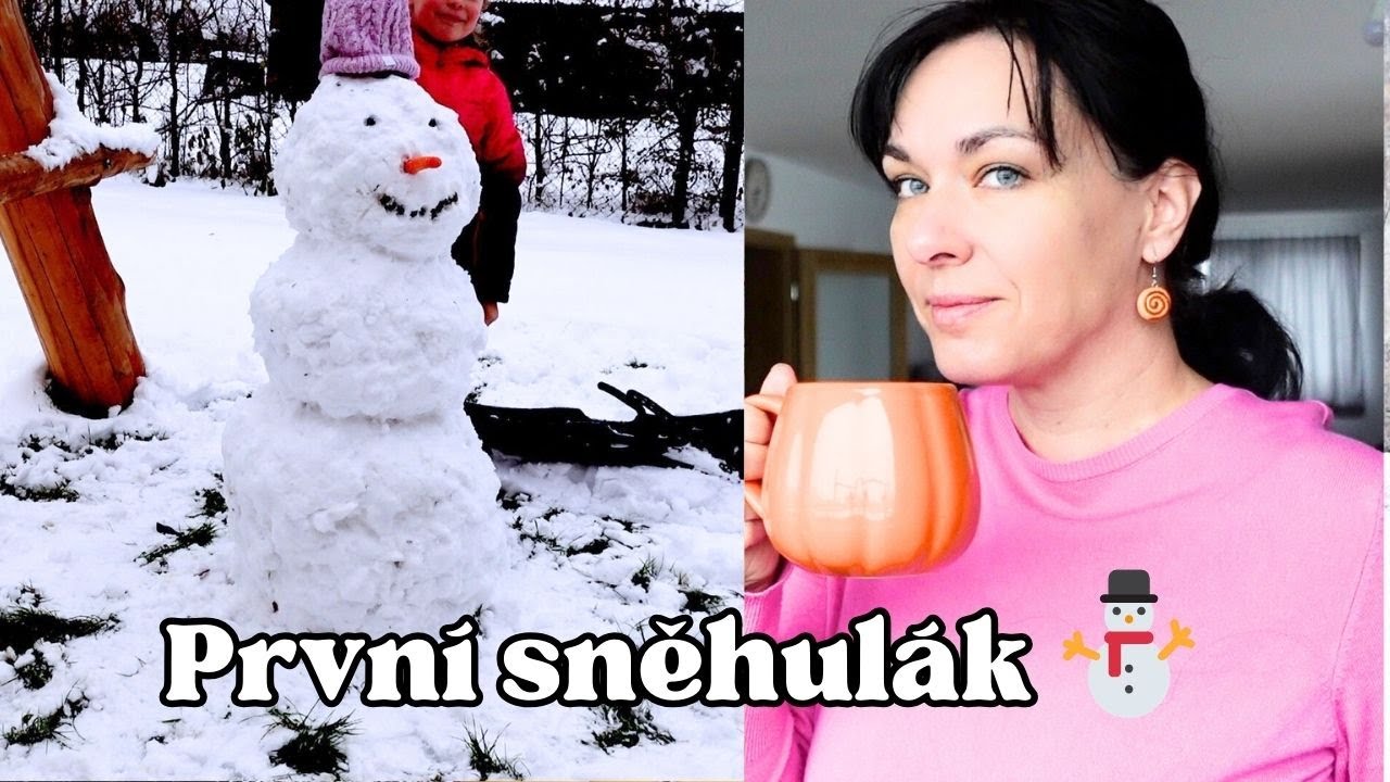 První sněhulák ⛄️, jak nepéct makovec 😃, tip na vyrobený dárek 🎁