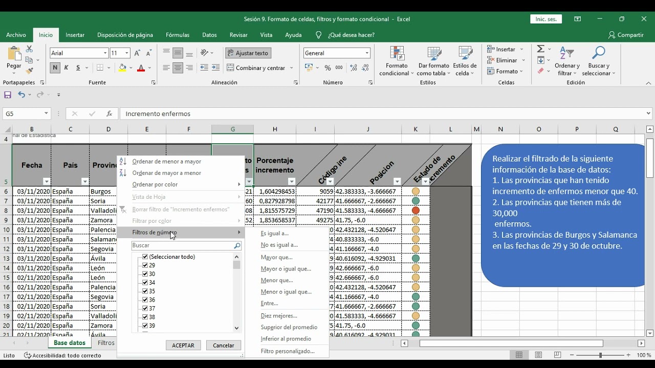 Uso de filtros en Excel para reportes