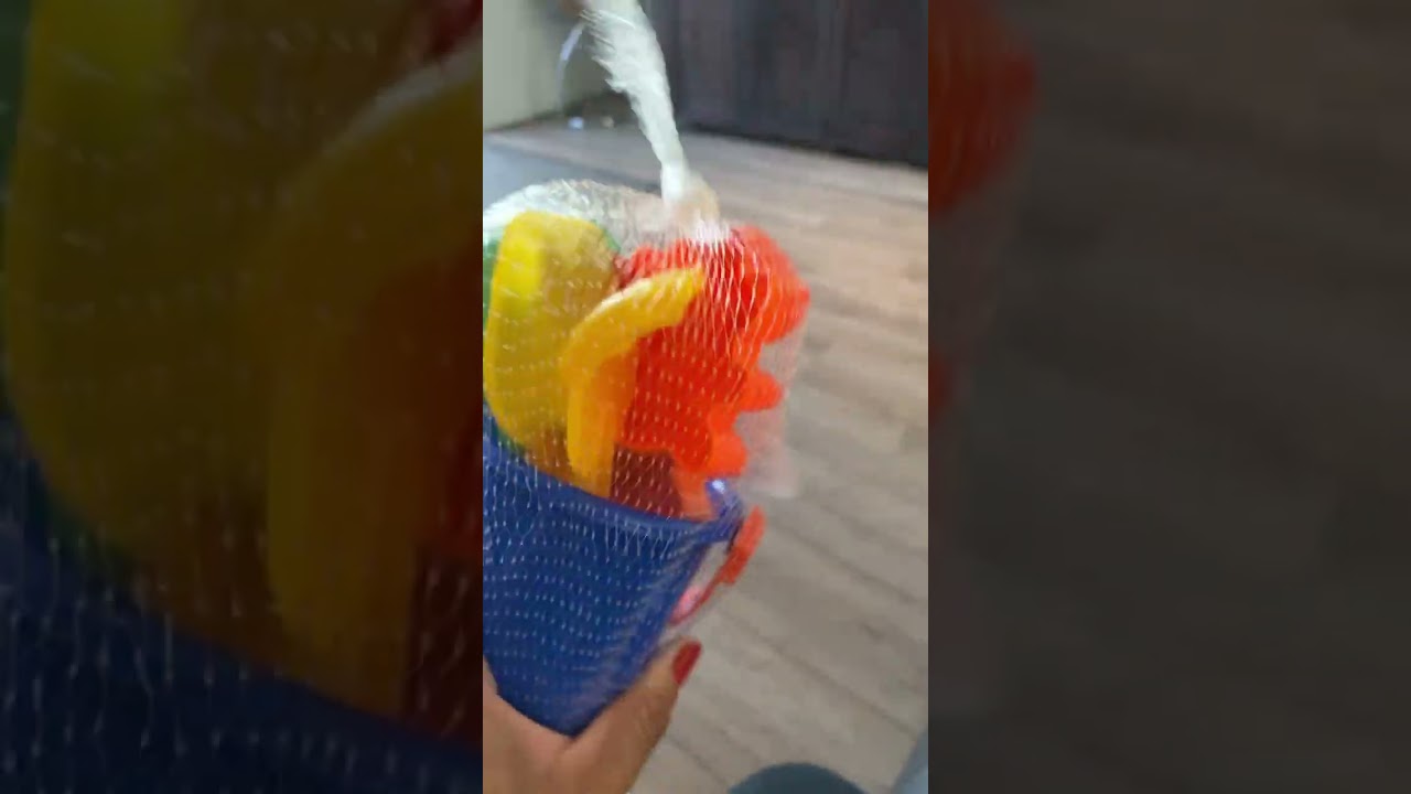 Mini sand bucket set TOYS #shorts #viral #asmr #trending #satisfying #toys
