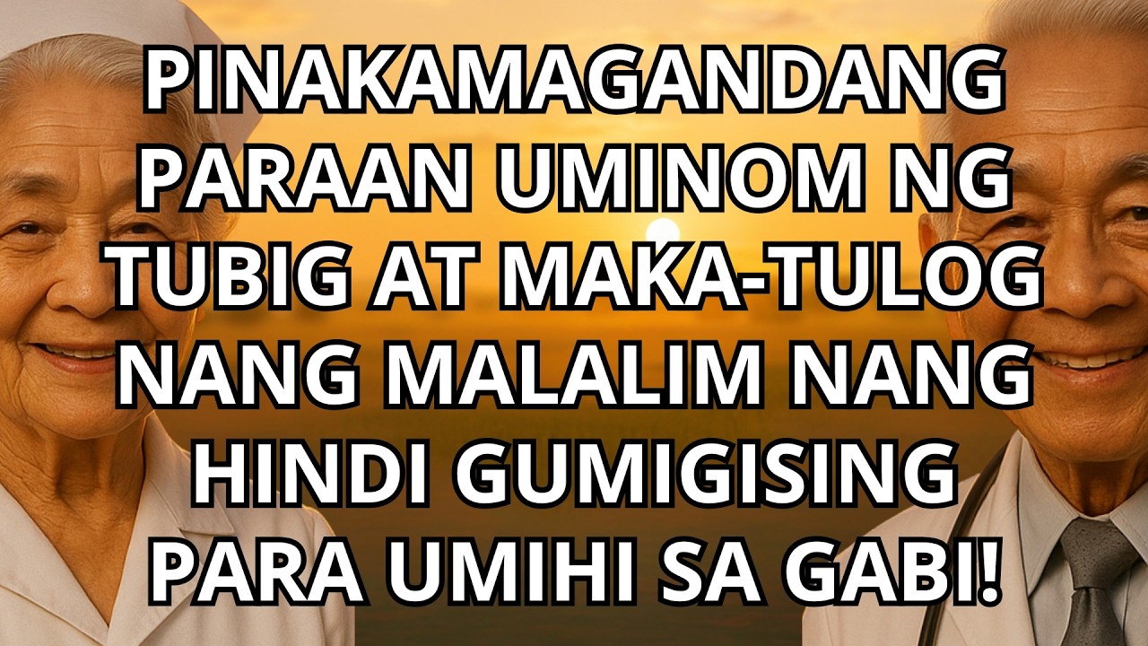 Lampas 60? Ganito ang Tamang Pag-inom ng Tubig para Bawasan ang Pag-ihi sa Gabi