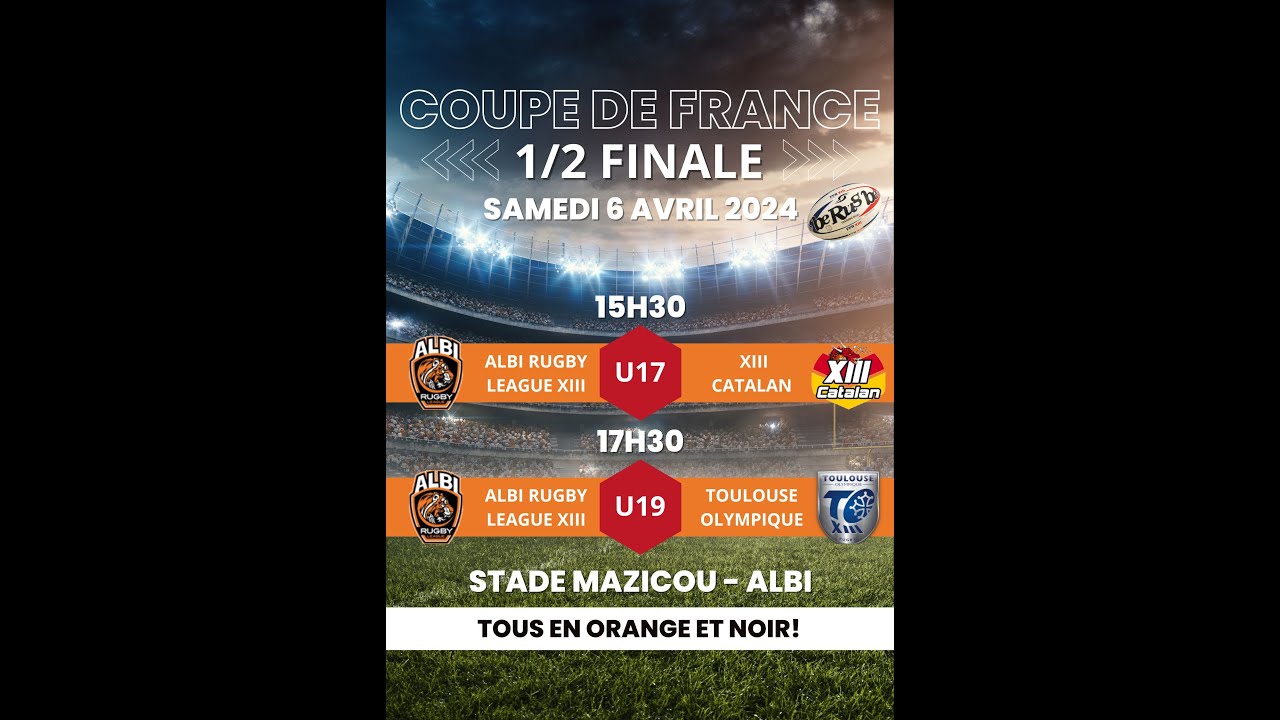 Albi Rugby League XIII vs XIII Catalan U17