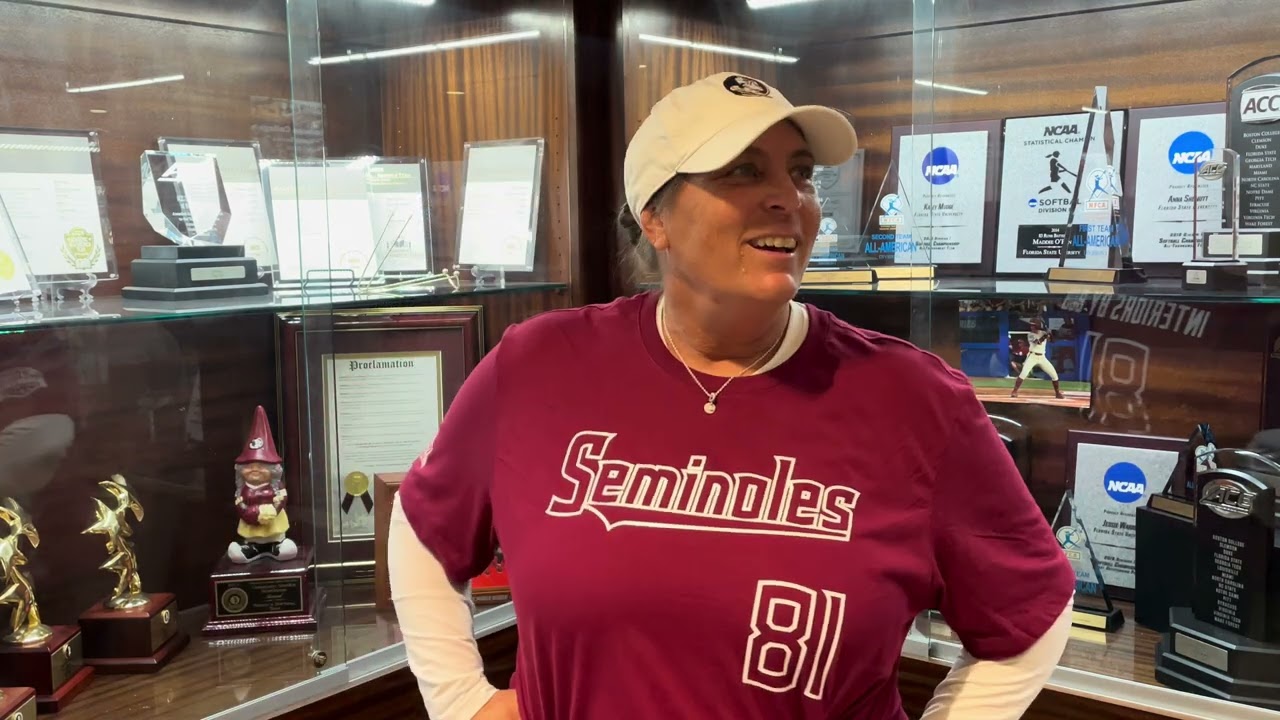 FSU softball - Head coach Lonni Alameda post-game vs. Notre Dame - April 12, 2024