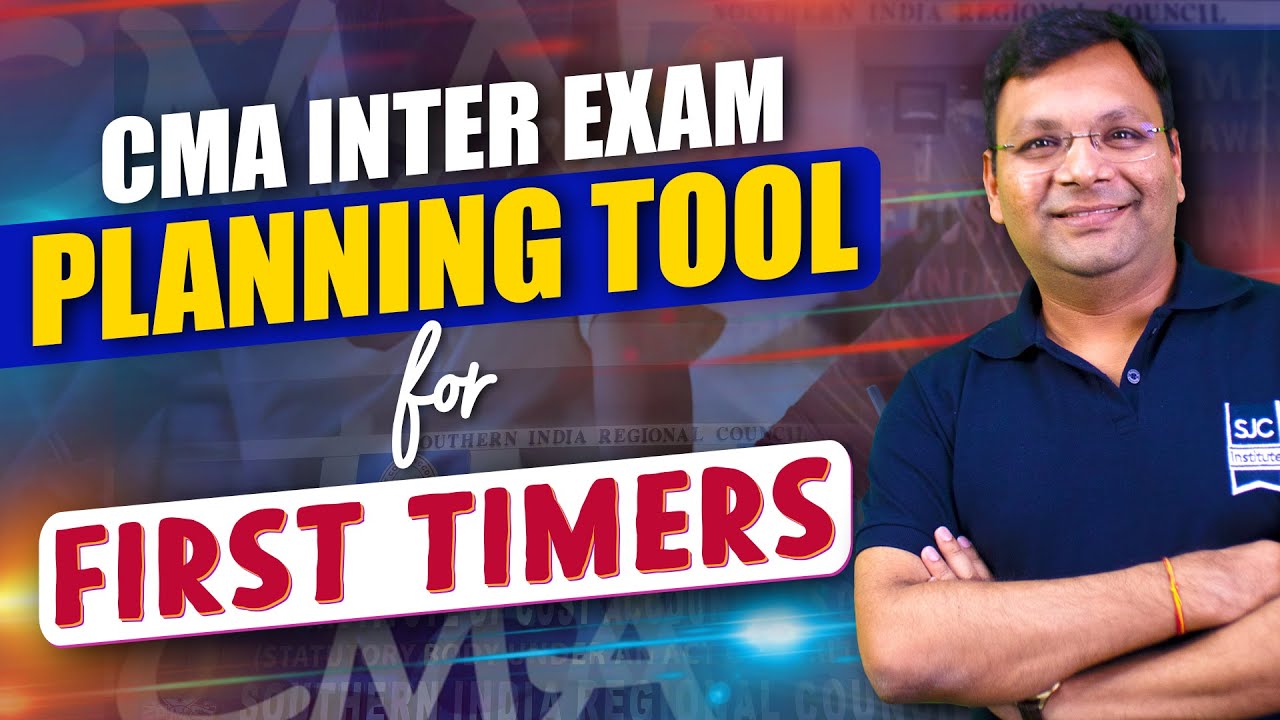 CMA Inter Preparation strategy with Planning Tool | CMA Exam | Satish Jalan Sir