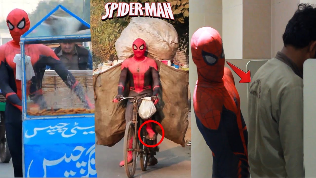 A Day With Spiderman In Pakistan | Spiderman in pakistan funny movements | Every fun tv