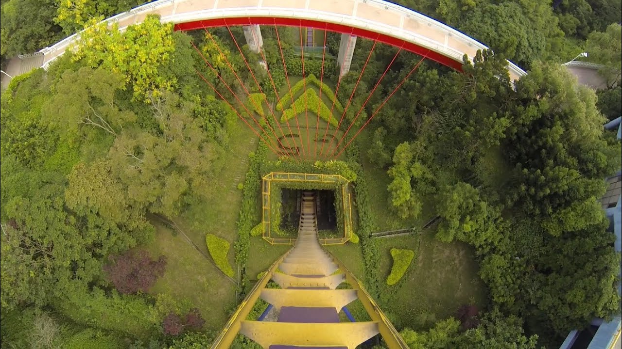 G5 Roller Coaster POV B&M Dive Machine Janfusun Fancyworld Taiwan