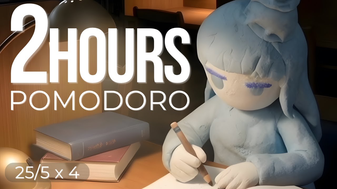 2026 Ultimate Deep Focus 🧠 2 Hours Pomodoro (25/5 x 4) | Stop Overthinking & Finish Tasks