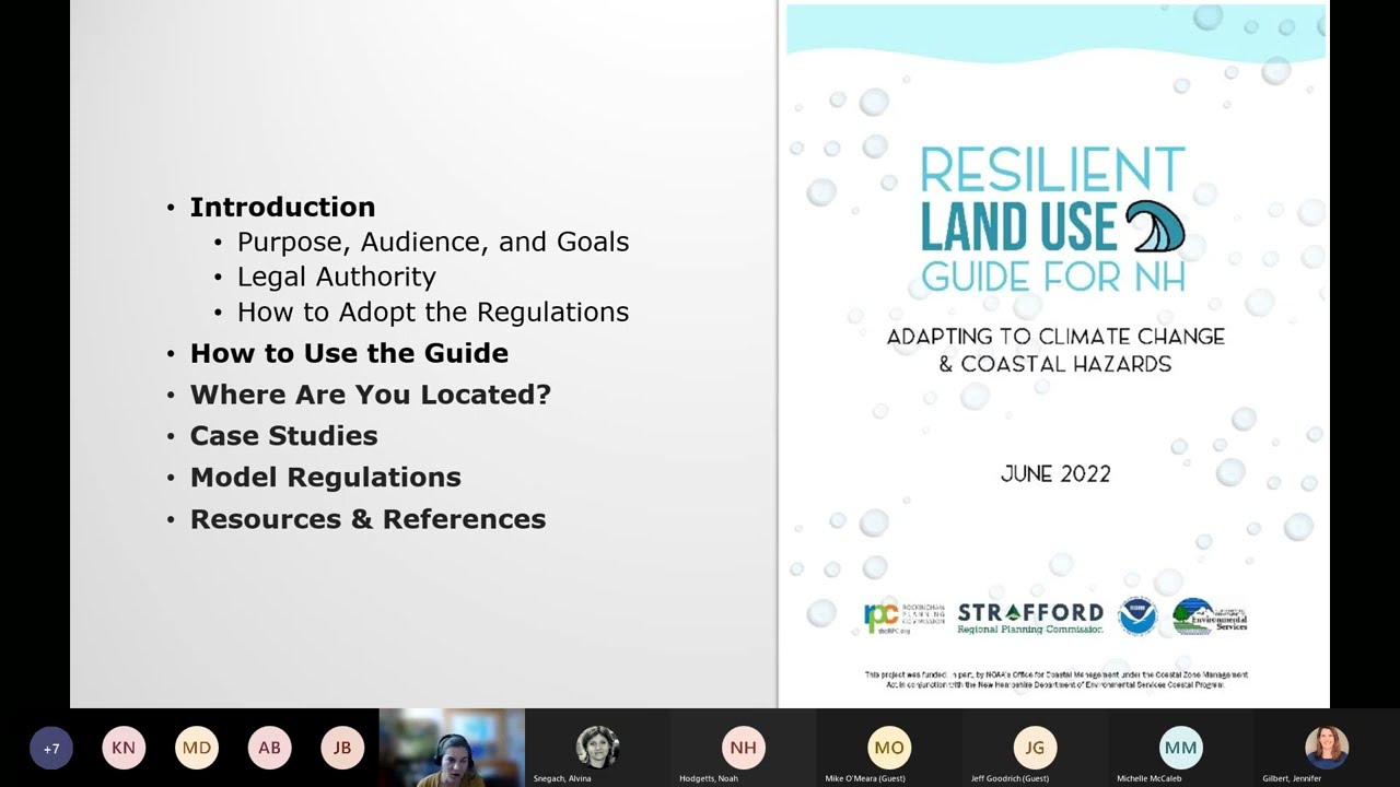 Planning for a Resilient New Hampshire  - PLAN Webinar recording