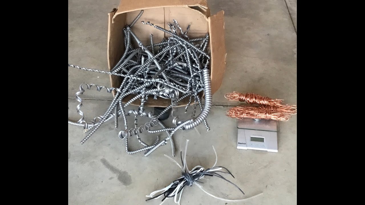 Scrapping BX wire. How much more is the wire worth stripped?