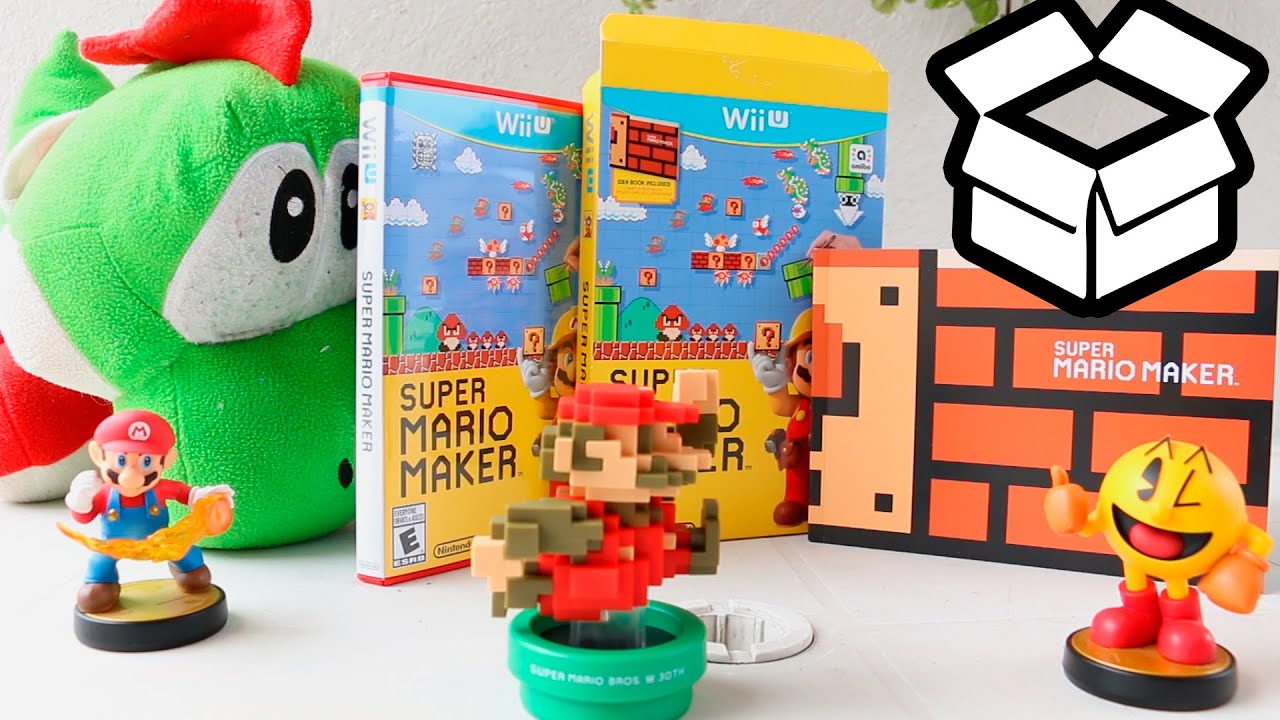 ✪ SUPER MARIO MAKER ✪ | UNBOXING del JUEGO + LIBRO + AMiiBO Mario 8bits [FULL HD|60fps]