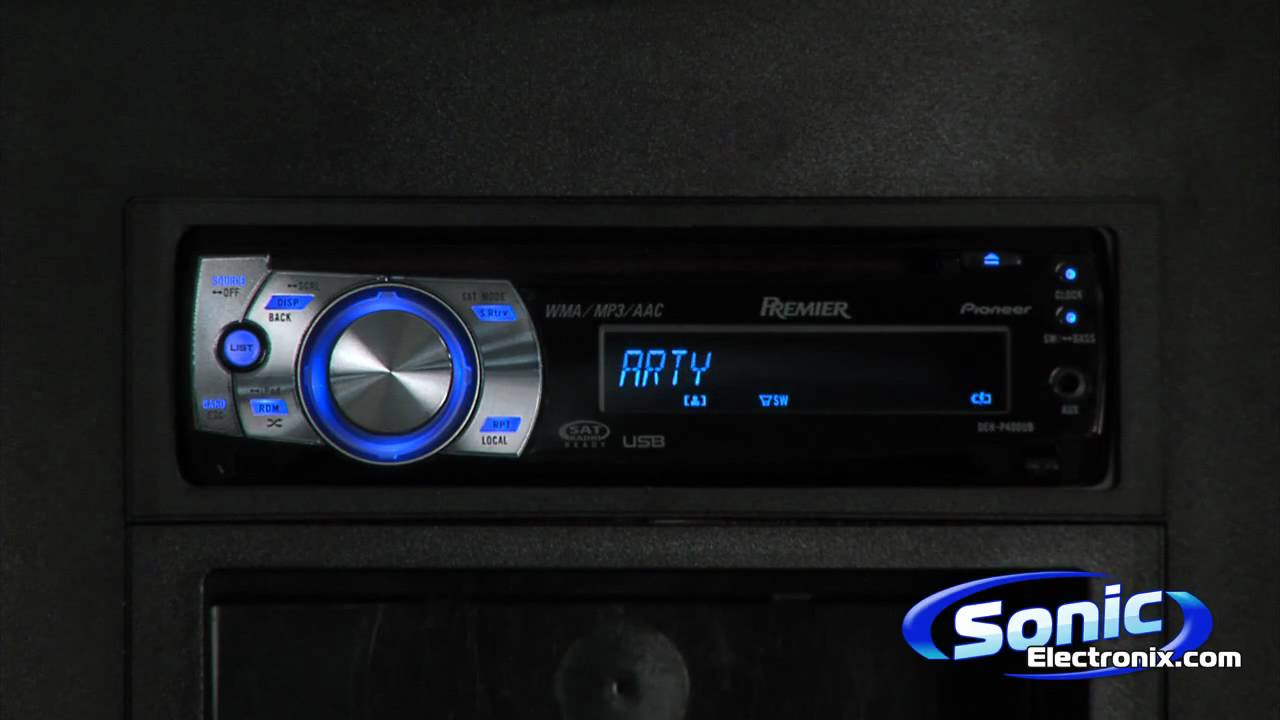 Pioneer Premier DEH-P400UB Single DIN Headunit with iPod Playback