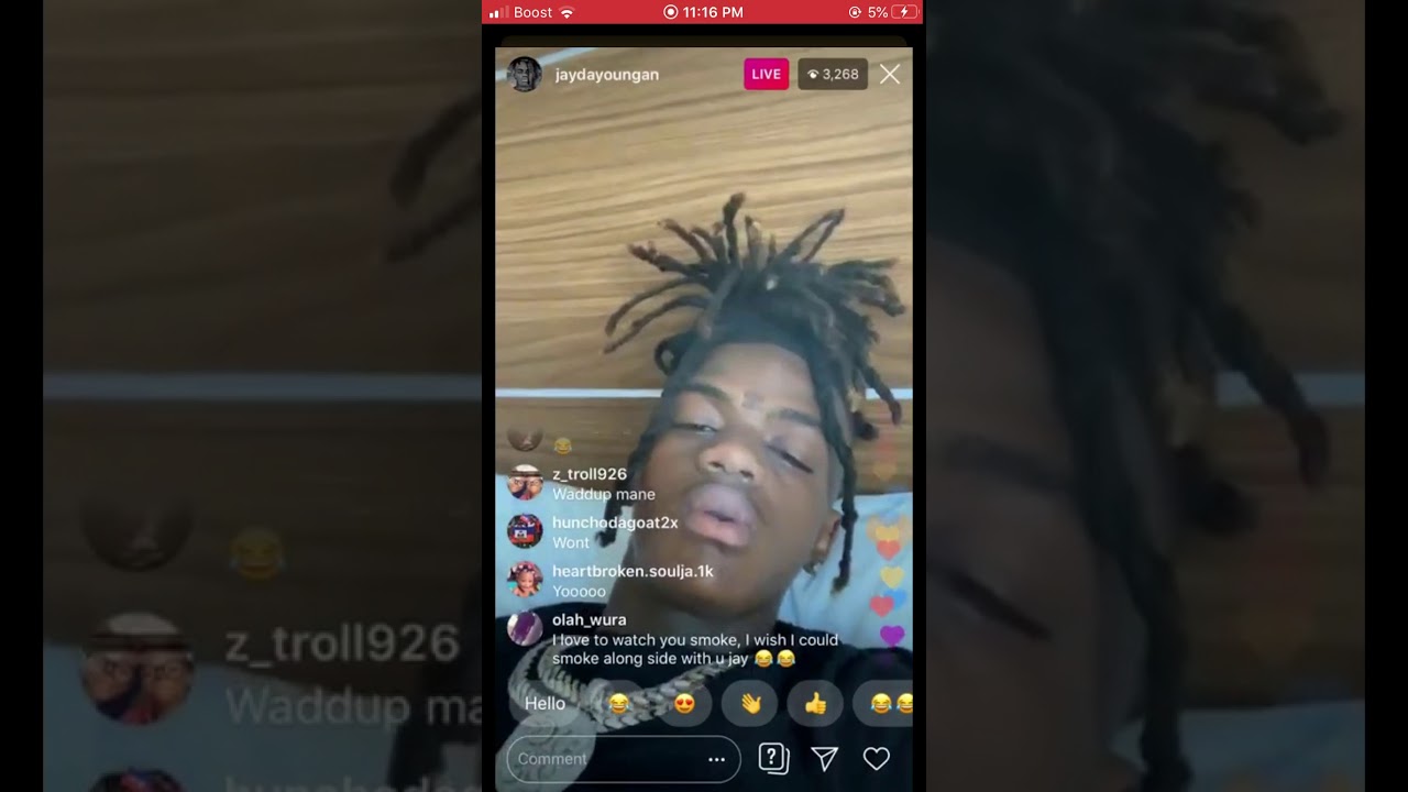 Jaydayoungan get head on live pt 2