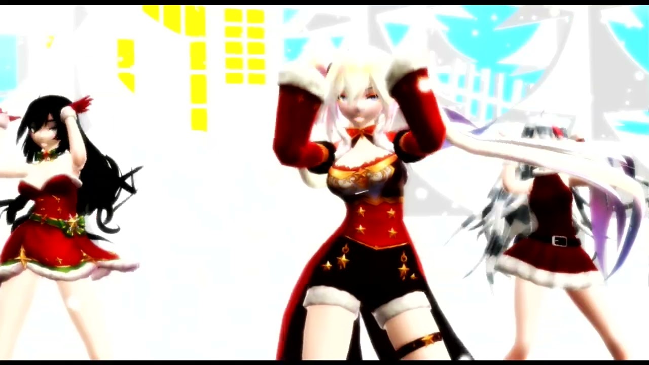 (Mmd Genshin Impact X Oc) Insanity, Phanelia, and Sayoko~ Christams Eve
