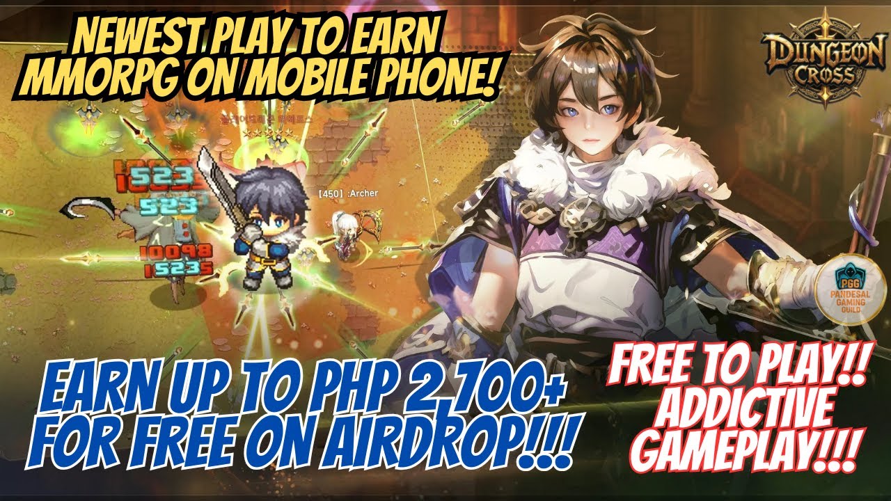 DUNGEON CROSS - NEWEST MMORPG ON MOBILE - PLAY AND  EARN FOR FREE SA AIRDROP NILA- FREE TO PLAY!!!