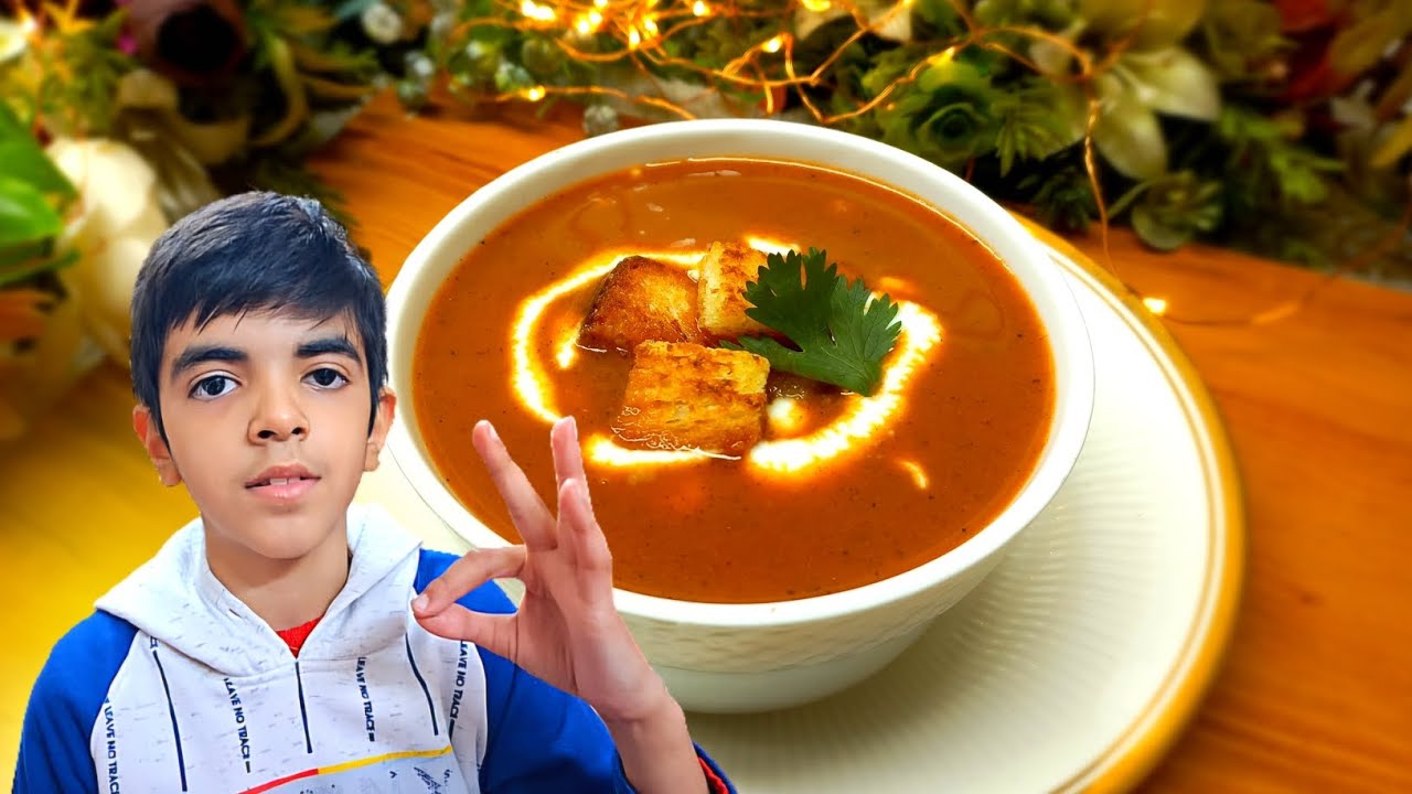 Aaj Tamato soup bana liya ghar pe 😍