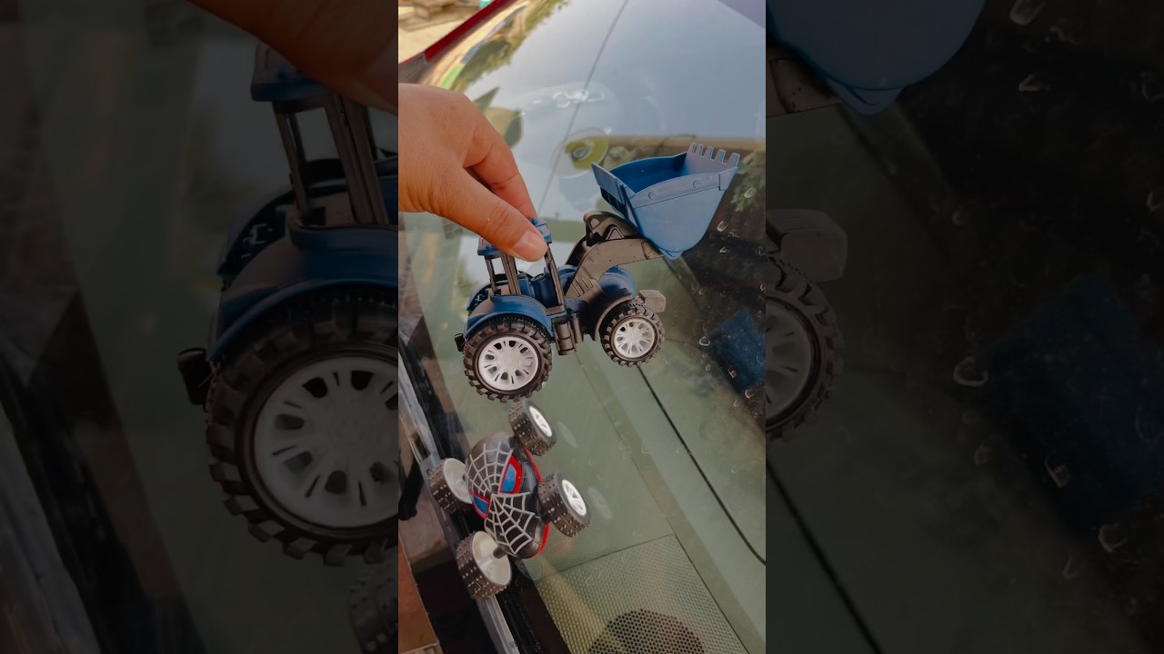 Rc monster toy car unboxing and ramp racing test. 