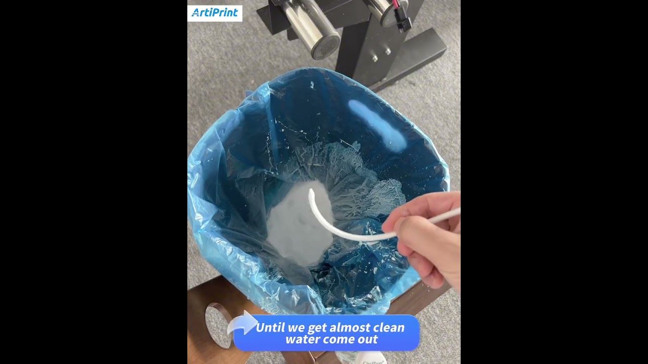 How to change new White ink On a dtf printer (dtg printer)