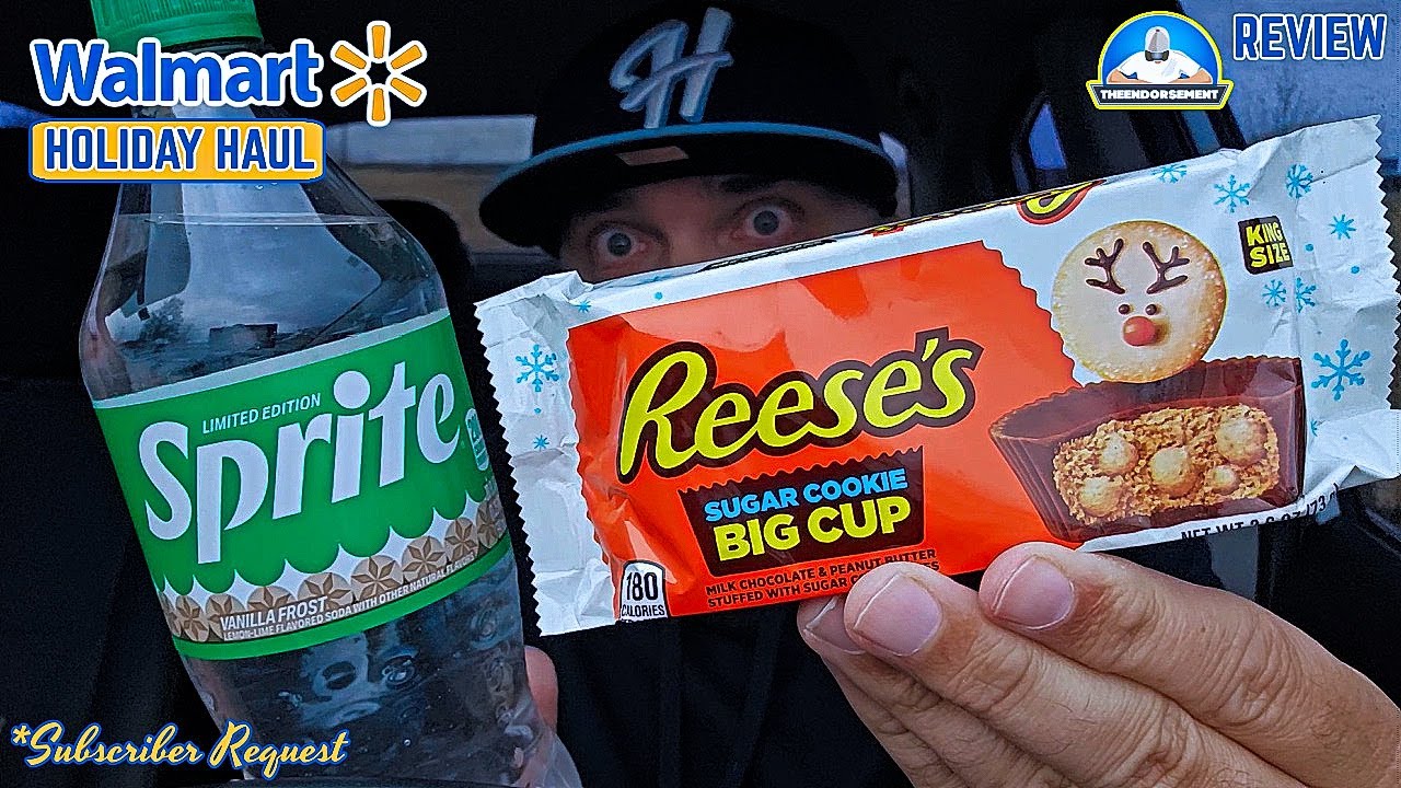 Sprite® Vanilla Frost & Reese's Sugar Cookie Big Cup Review! | Walmart Holiday Haul | theendorsement