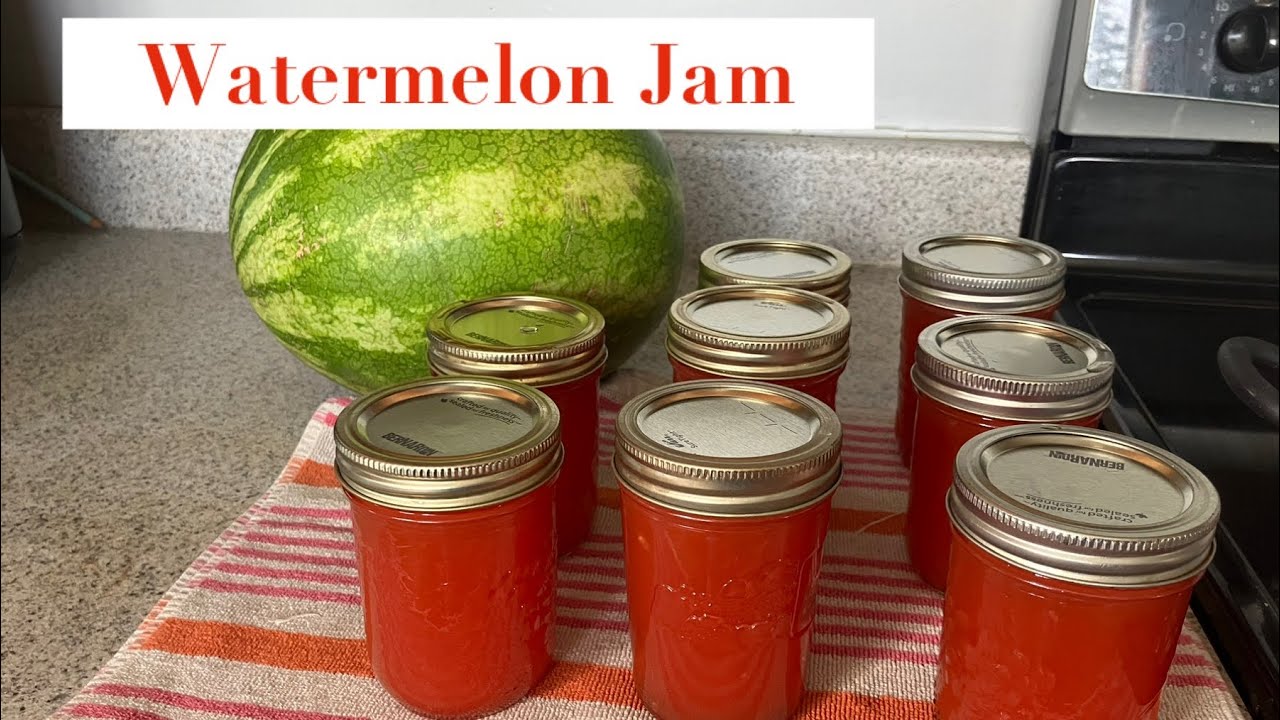 Low sugar watermelon jam with Pomona&rsquo;s pectin
