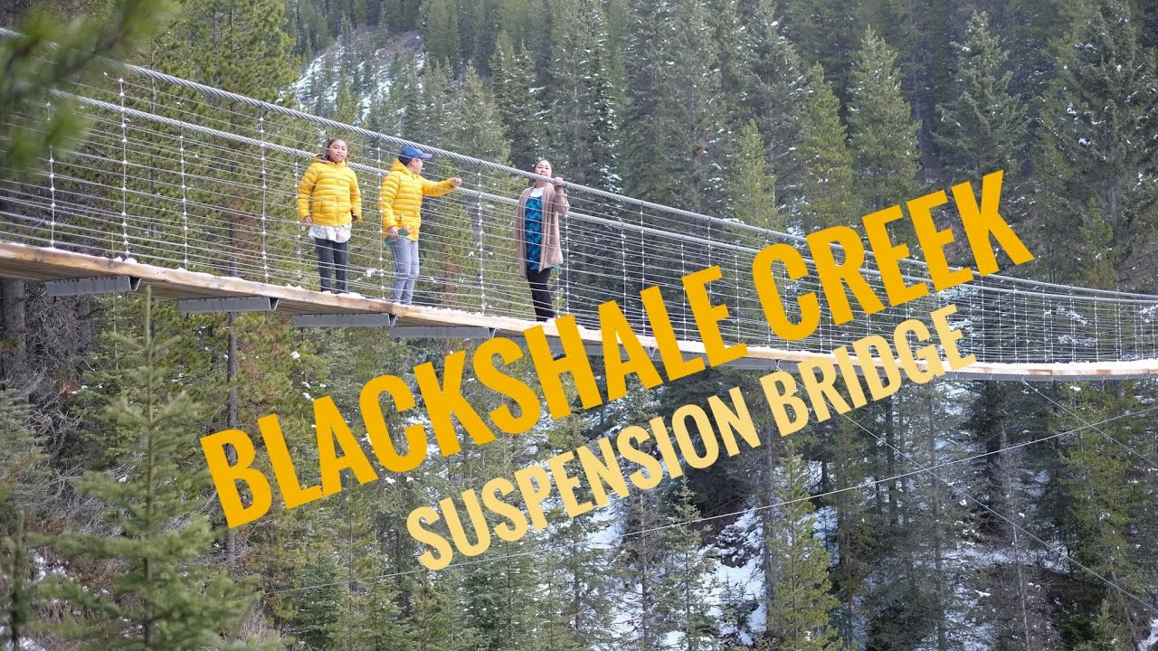 A Fun Adventure Trail Hiking | Blackshale  Creek Suspension Bridge | Kananaskis Alberta Canada