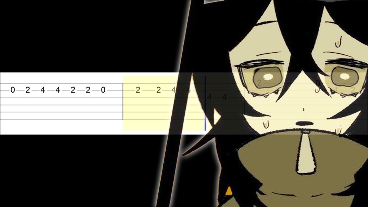 Looping the Rooms - rusino ft. Hatsune Miku (Easy Guitar Tabs Tutorial)