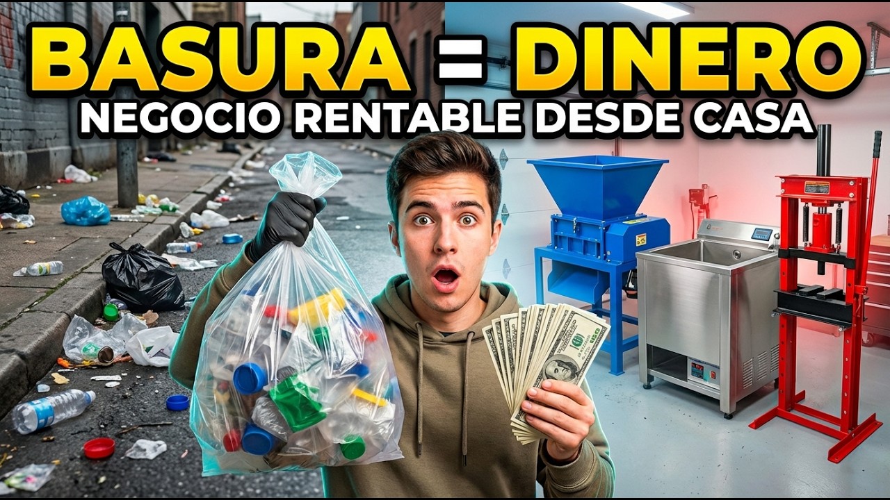 🚀  MÁQUINAS de RECICLAJE que POCOS CONOCEN y te HARÁN GANAR DINERO desde CASA