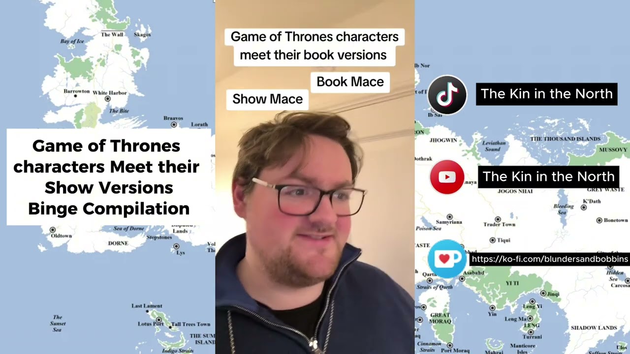 BINGE COMPILATION: Game of Thrones characters meet their show versions