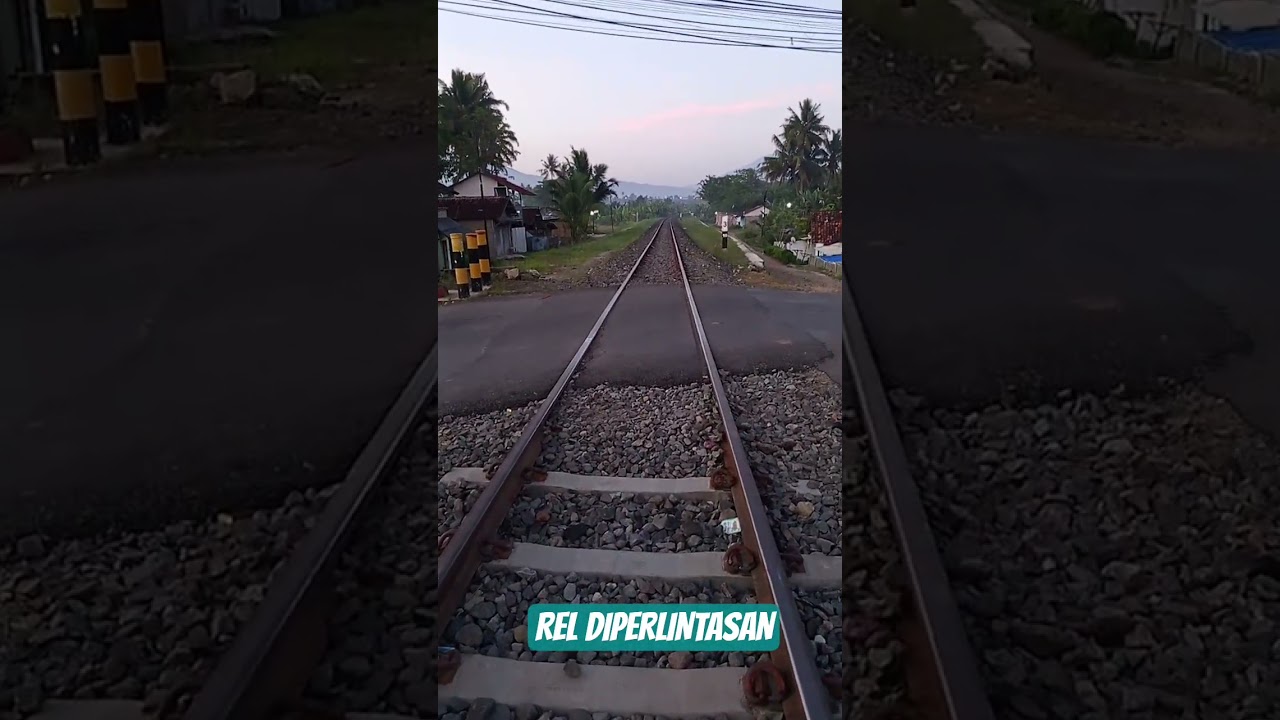 REL DIPERLINTASAN#perlintasan#perlintasankeretaapi#perlintasankereta#palangpintu#palangpintukereta