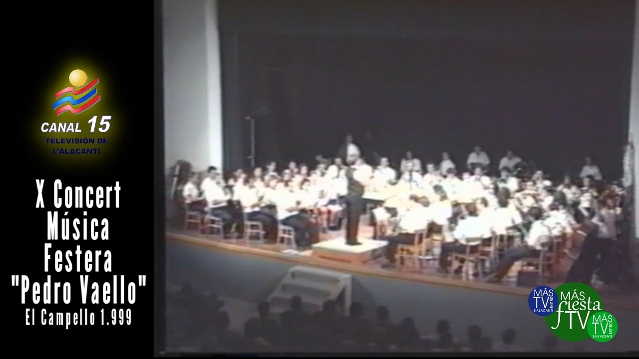 X Concert de Música Festera Pedro Vaello 1999.