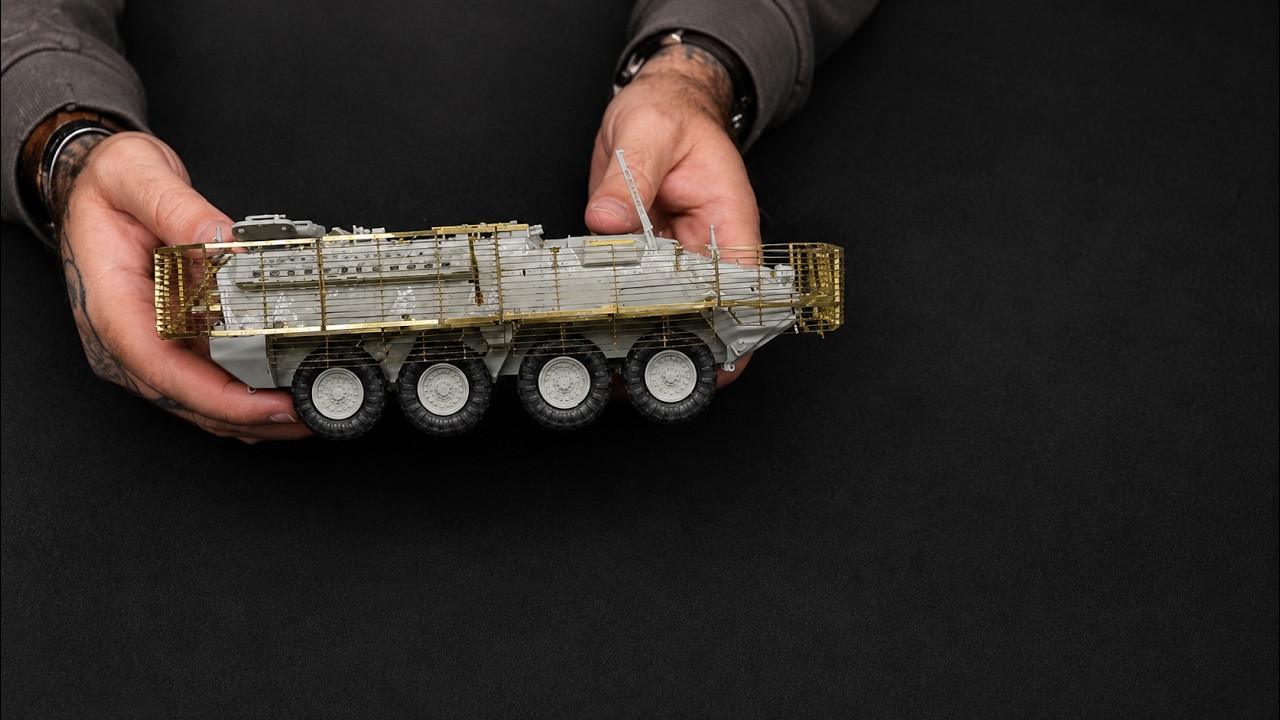 Building Eduards Slat and Blast Armor! Trumpeter M1127 RV (Recon) Stryker Project: Part 2