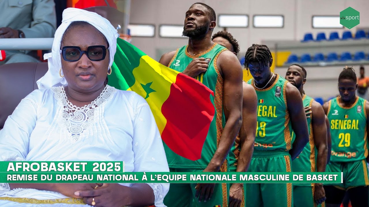 Afrobasket 2025 - Remise du drapeau national à l'équipe nationale masculine
