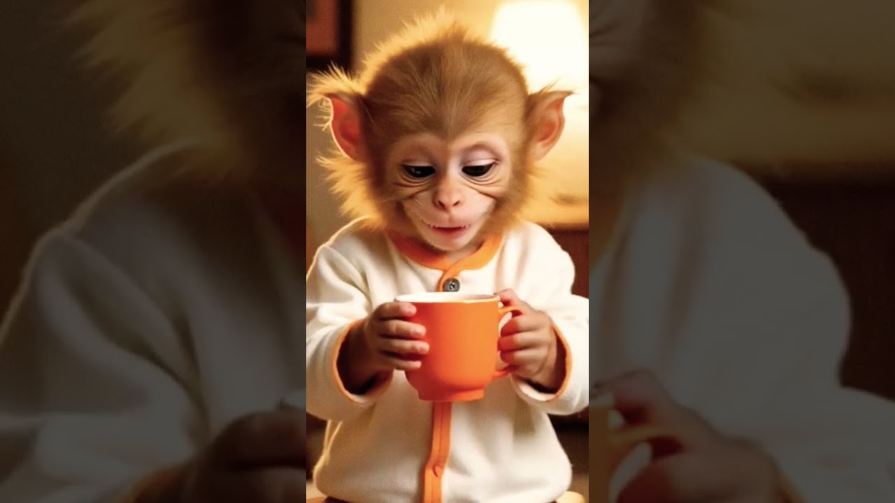 Tails of Friendship#MonkeyKittenLove #BestiesForever