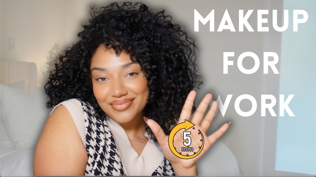 5 MIN MAKEUP FOR WORK| SUPER DETAIL FOR BEGINNERS