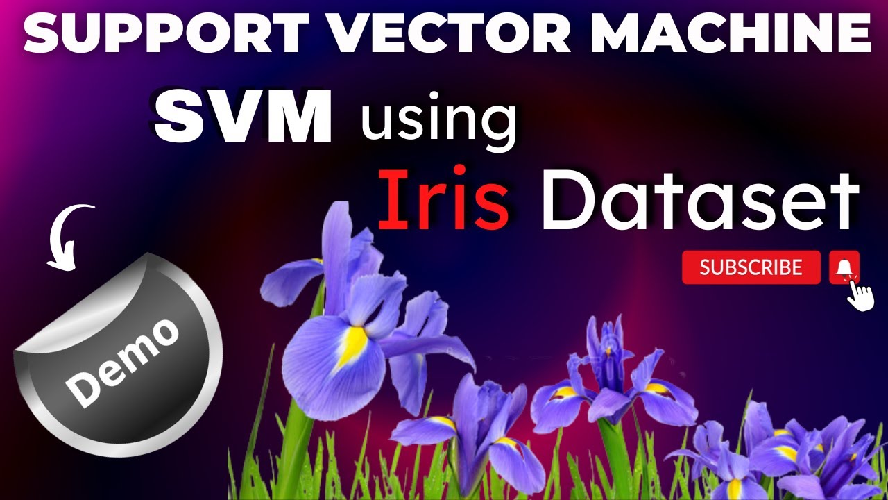 Example of ML Classification Technique on iris Dataset using Support Vector Machine SVM | AI with AI