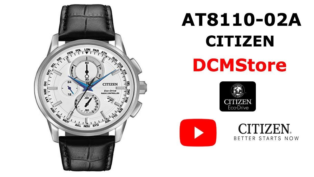 AT8110-02A Citizen Chronograph AT Radio Controlled
