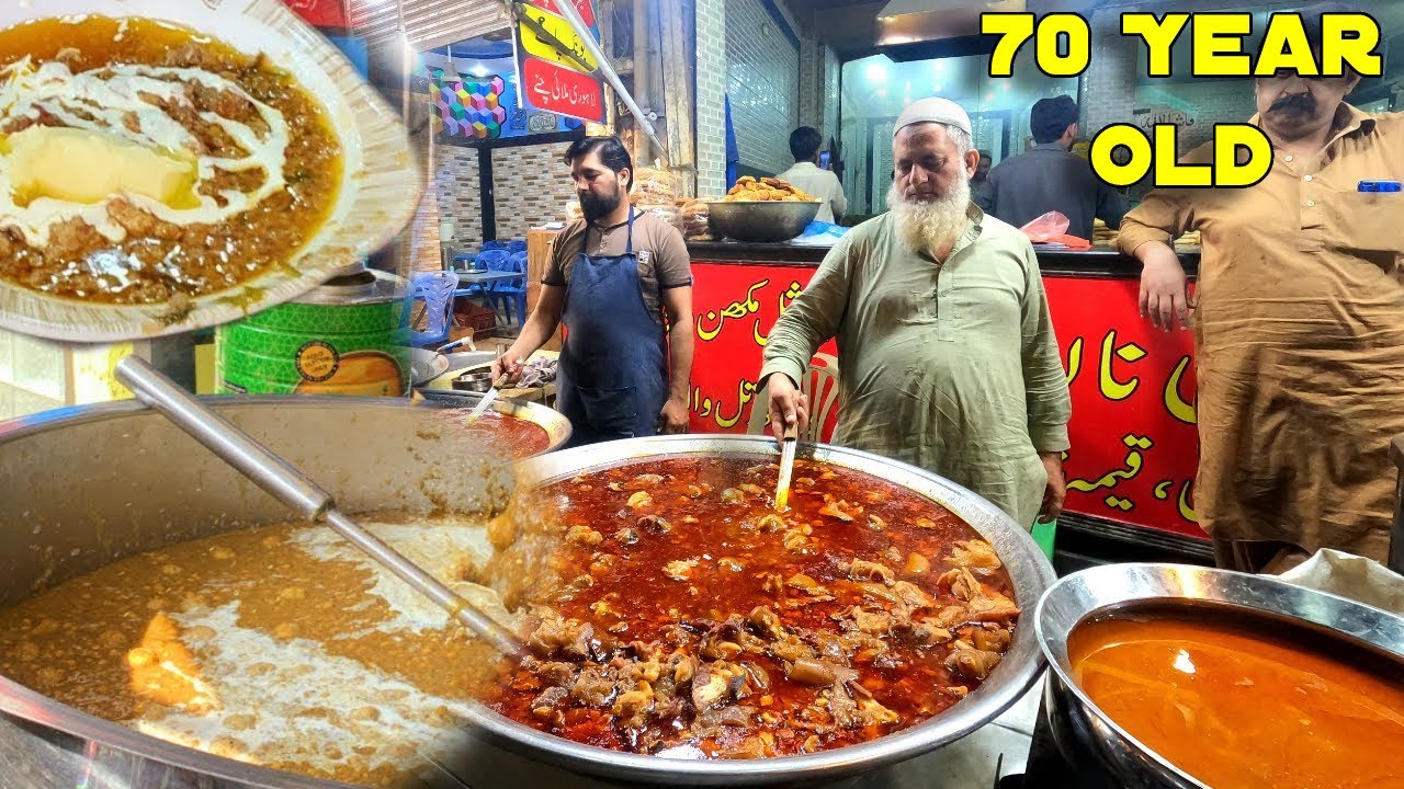 70 Year Old Man Selling Siri Paye | Sufi Naan Centre Rawalpindi | Ojri | Kartarpura Street Food