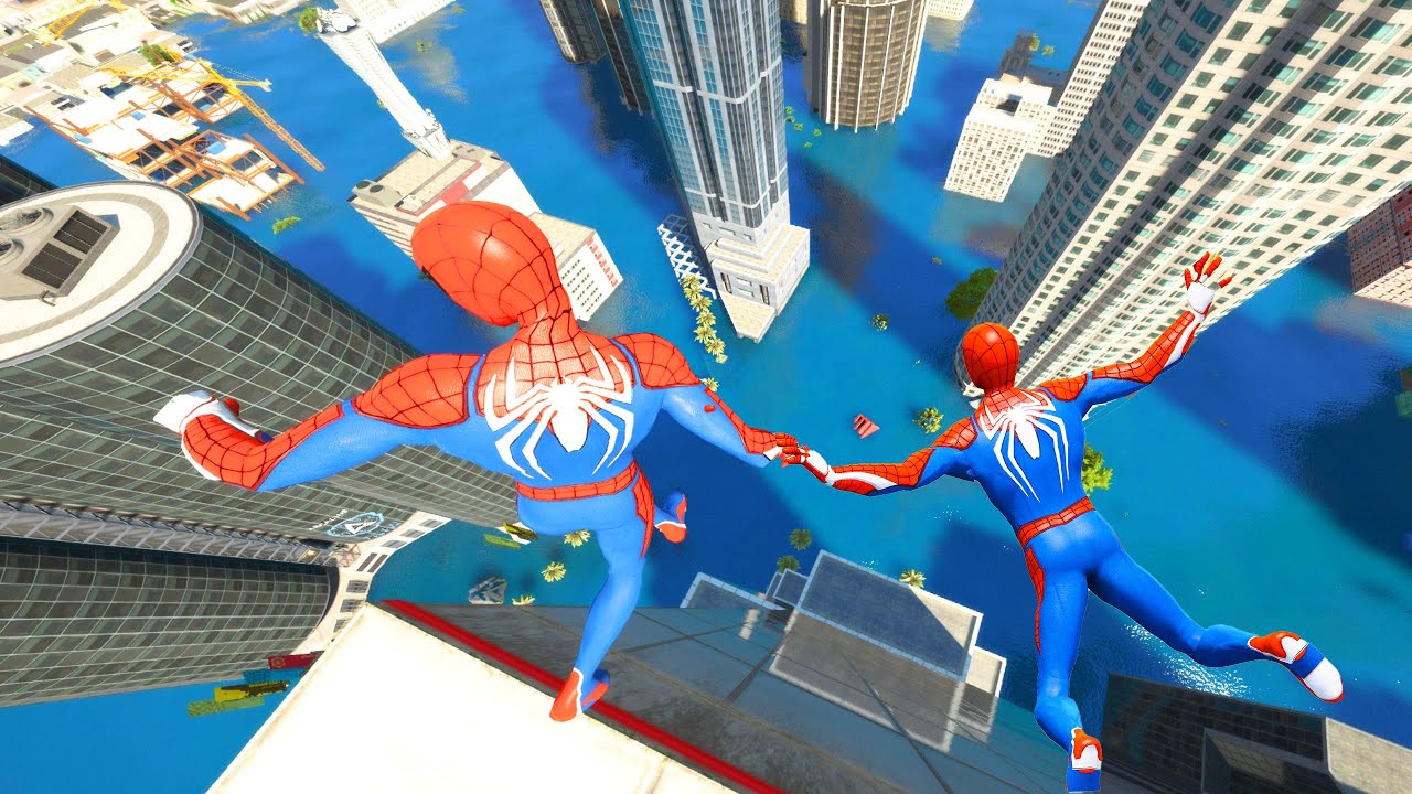GTA 5 Water Ragdolls SPIDERMAN Jumps/Falls 4k Compilation #8 (Euphoria physics Funny Moments)