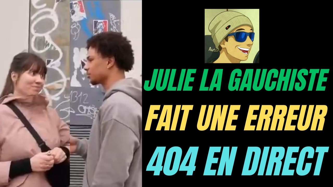 Une gauchiste vandalise les affiches de Quentin mais n'arrive pas à justifier son geste.