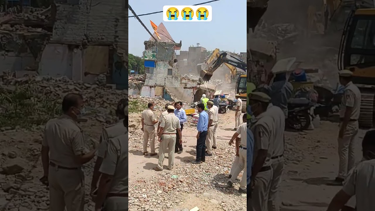 Action Against DDA land Encroachment 😱 #shorts #bulldozer #viral #news #bjp #pmmodi #arvindkejriwal